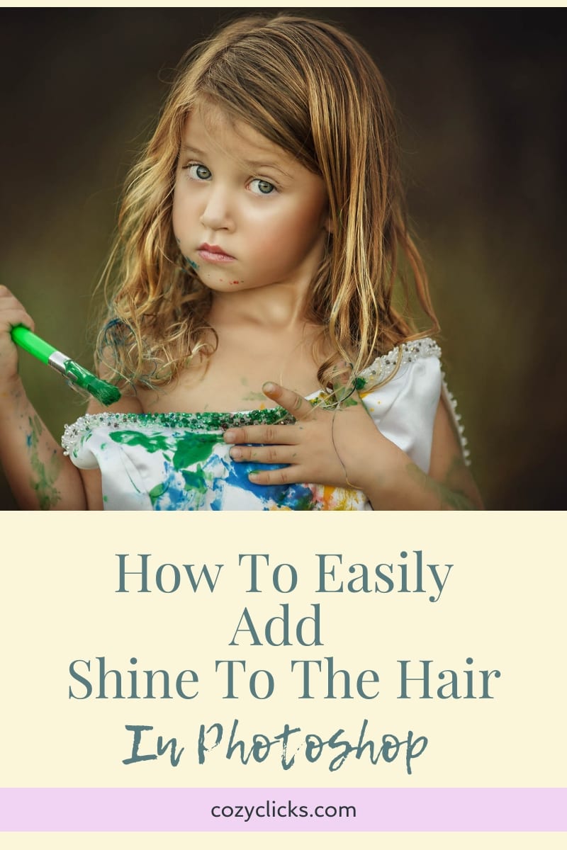 How To Add Shine To The Hair In Photoshop