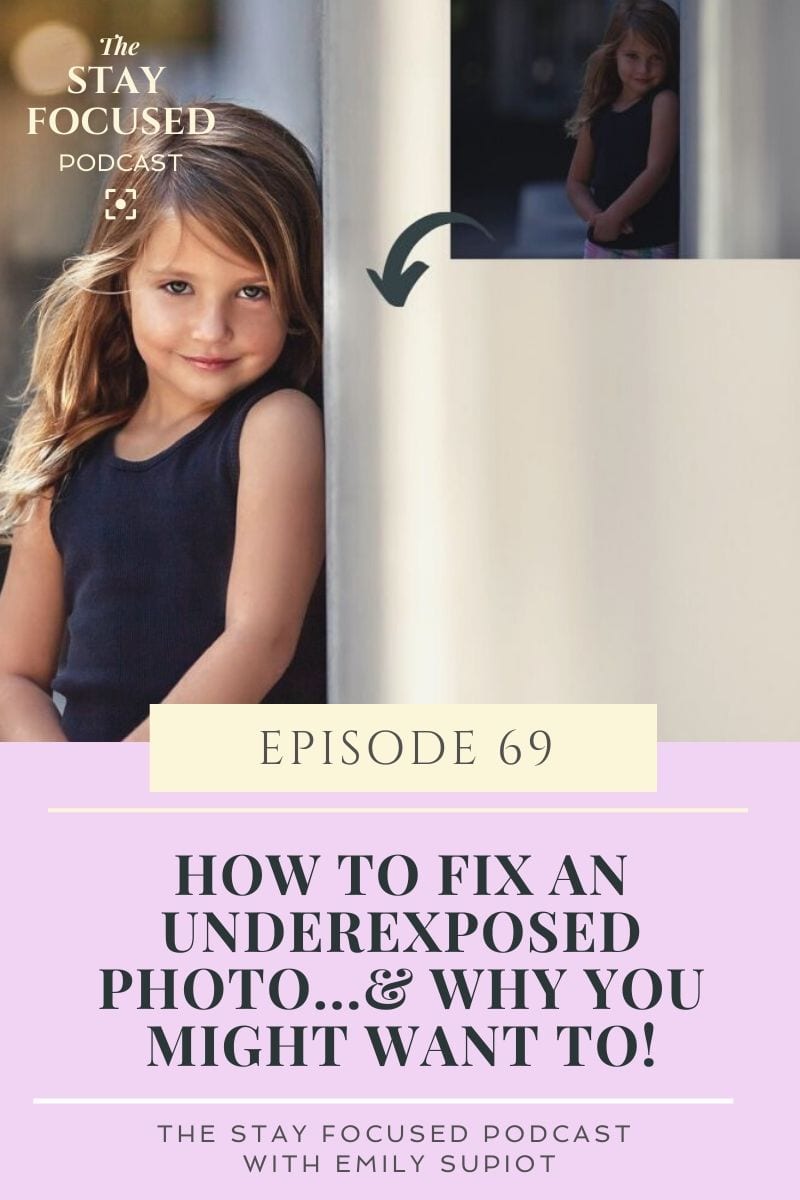 How to fix an underexposed photo.  Photography tips for why you might want to underexposed your photo.