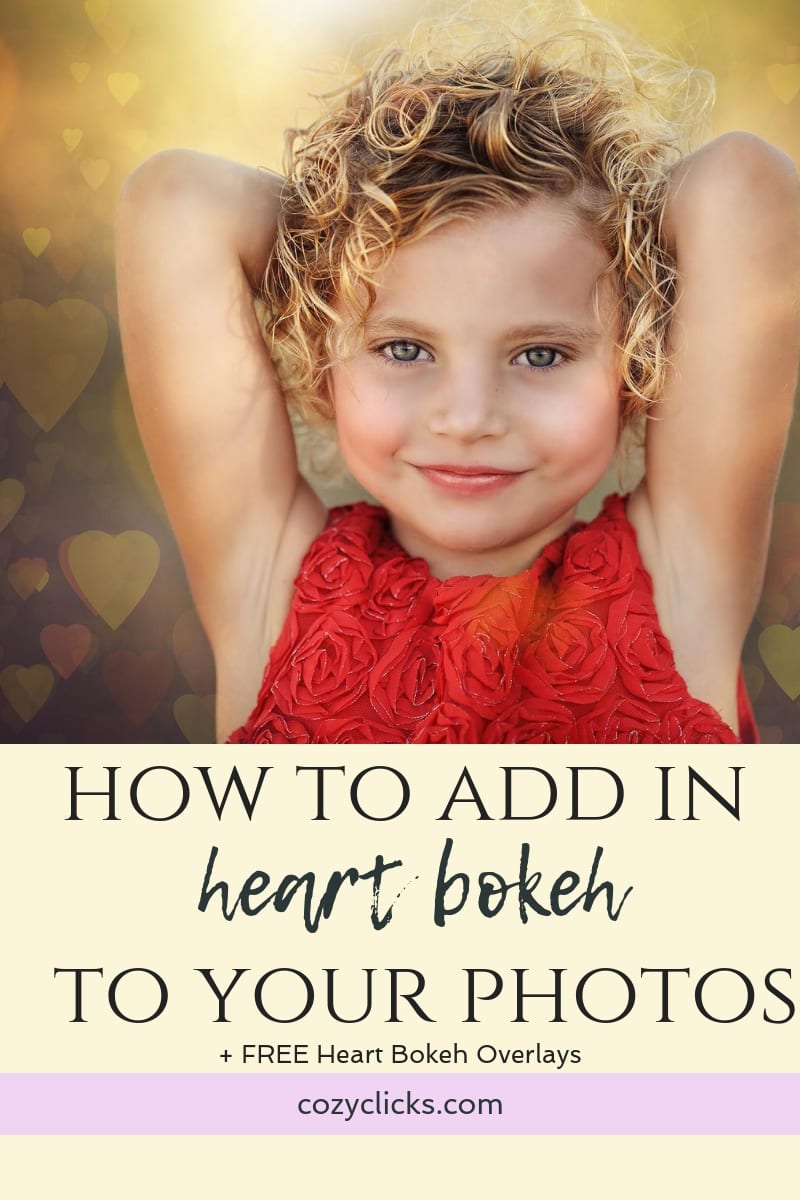 How To Add  Heart bokeh in Photoshop .  Learn step by step how to add heart bokeh to your photos plus get a free set