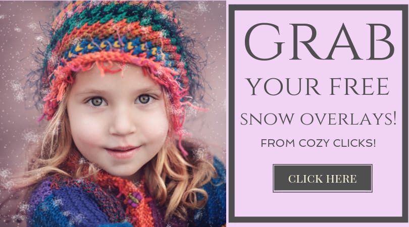 How to add snow to your photos in photoshop + free overlay!
