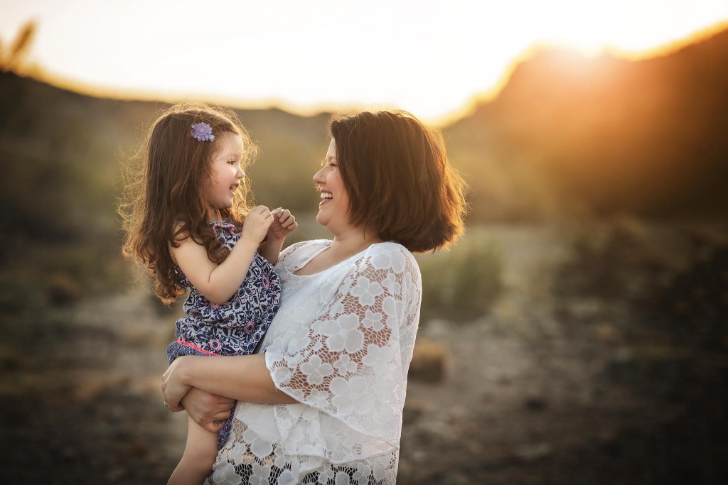Mother and daughter portrait at Scorpion Gulch at SOuth Mountain in Central Phoenix  Review of the 135mm 2.0 lens