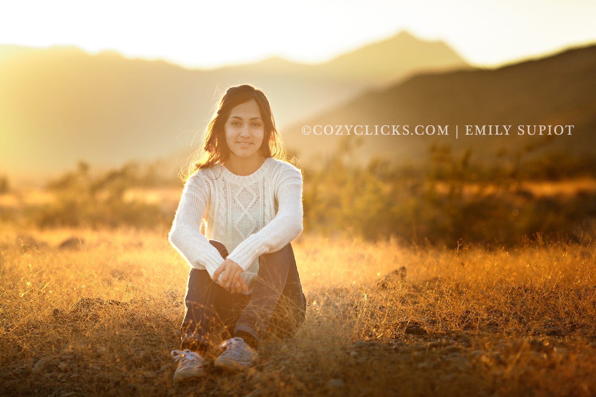 Mother Daughter portraits at the end of Chandler Blvd in Ahwatukee Family Photographer