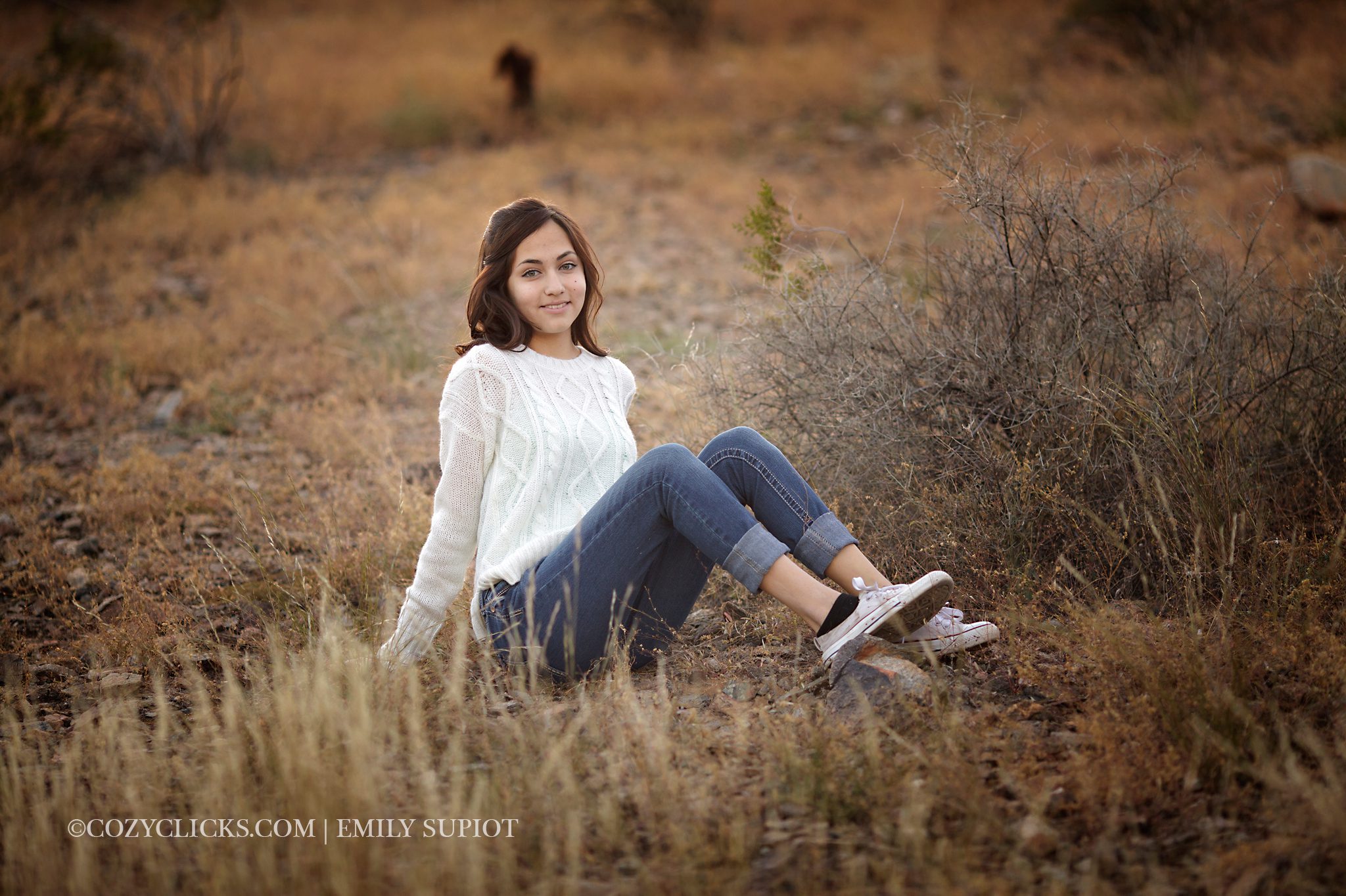 Mother Daughter portraits at the end of Chandler Blvd in Ahwatukee Family Photographer