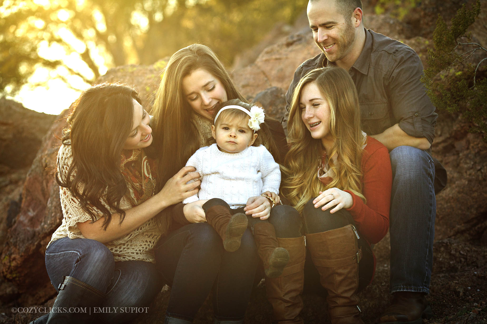 Family photography at Papago Park near Scottsdale, AZ