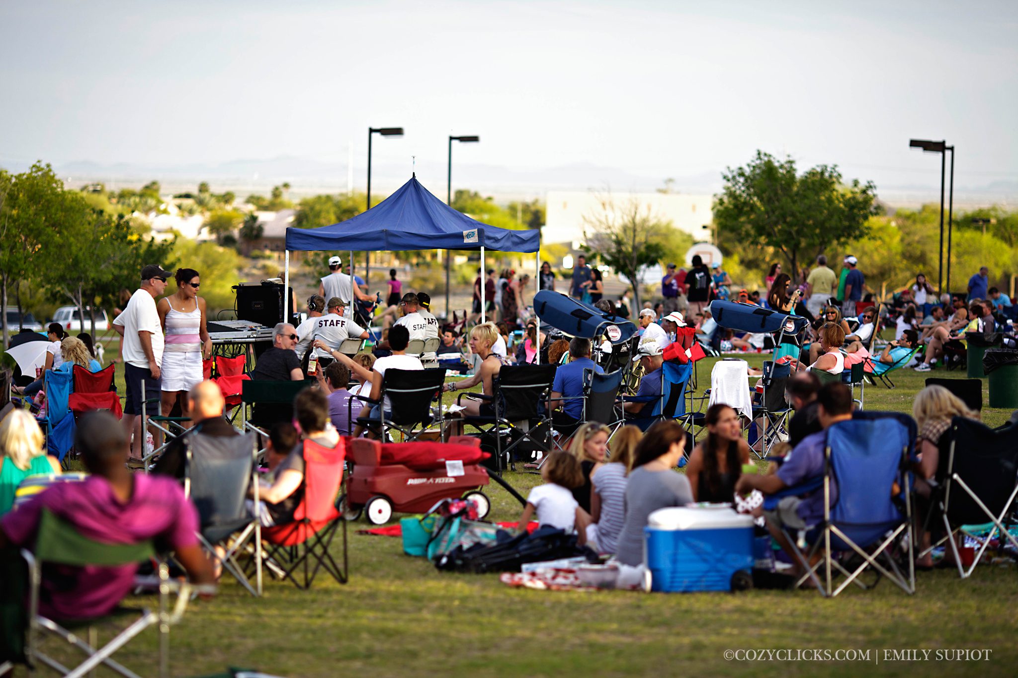 Large crowd at the concerts in the park in Ahwatukee Spring 2015