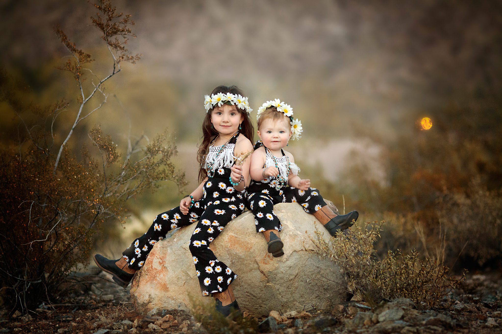 Phoenix Children's photography  Sisters on South Mountain