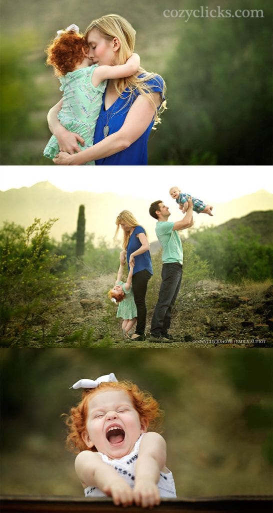 Looking for family posing ideas with a baby and a toddler? Check out this desert session for inspiration!