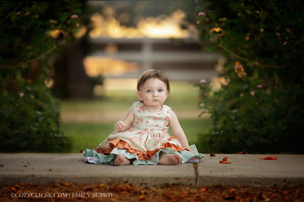 One year old portraits taken at Manistee Ranch Park in Glendale, AZ