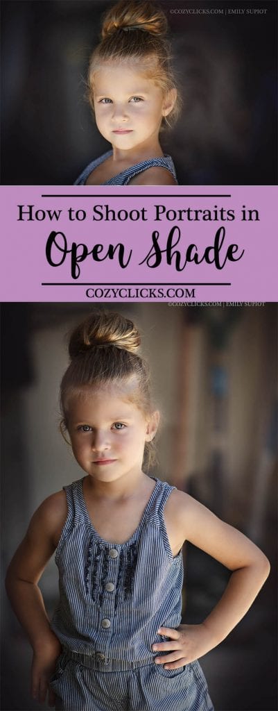 The easiest way to use open shade with a garage to take flattering portrait with your camera