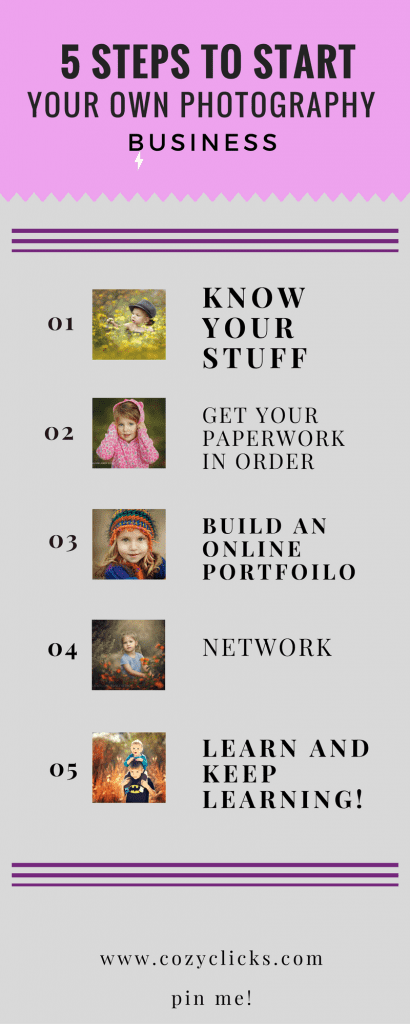 Easy things you can do to start your photography company today!