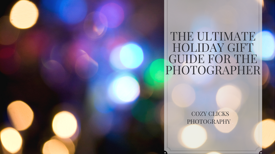 Holiday Gift Guide For The Photographer that is close to you. Look for presents at all price points!