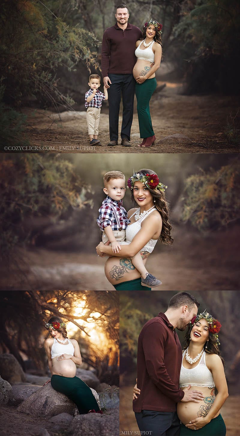 Gorgeous family maternity photos and posing ideas for pregnancy photos. See more here!
