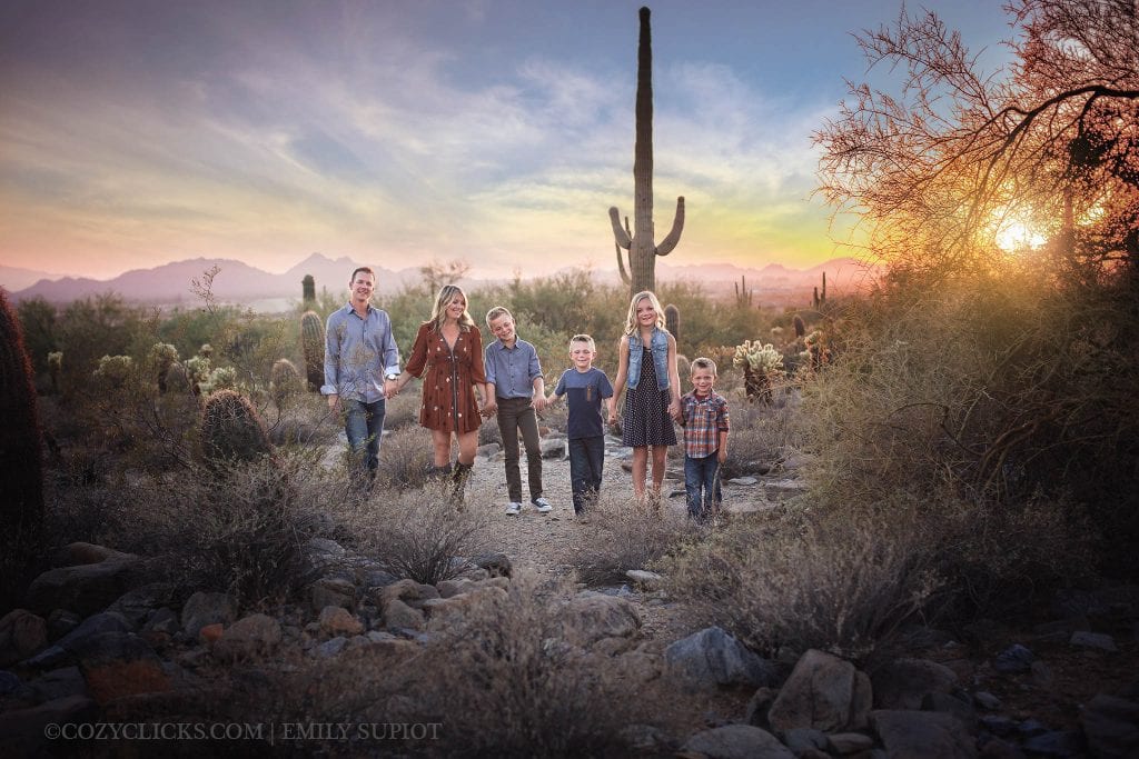 Family photography in Scottsdale at the McDowell Mountain Preserve