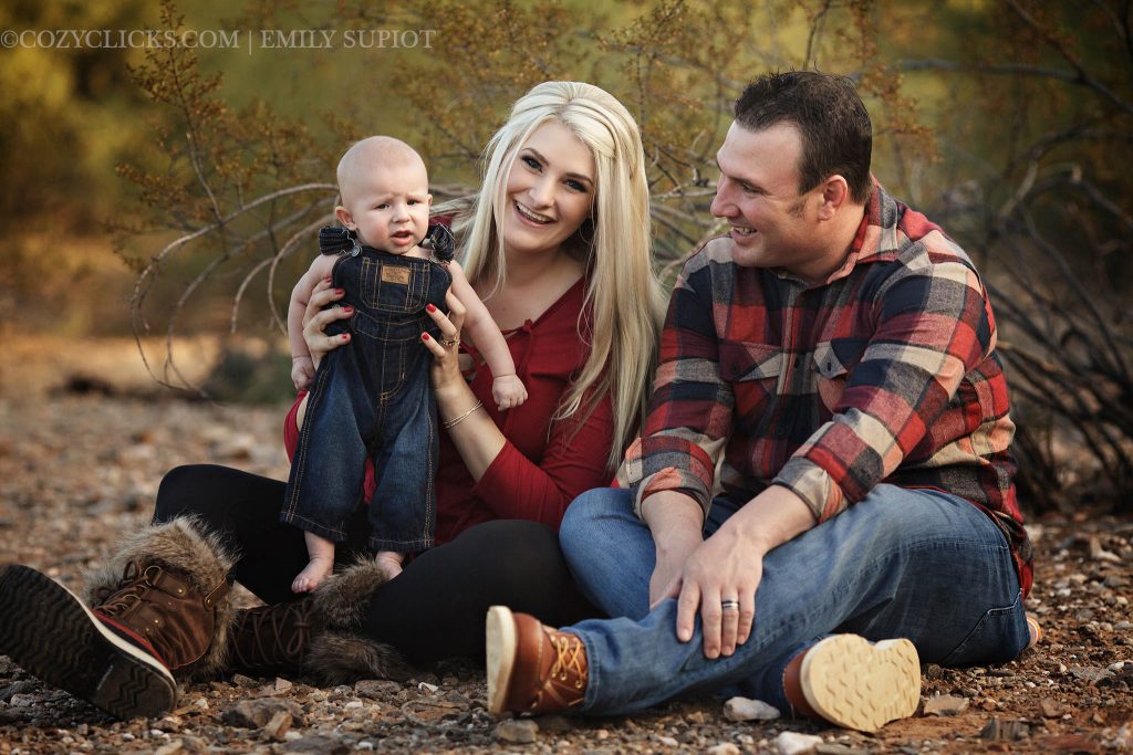 Family photography with 3 month old baby in Paradise Valley AZ