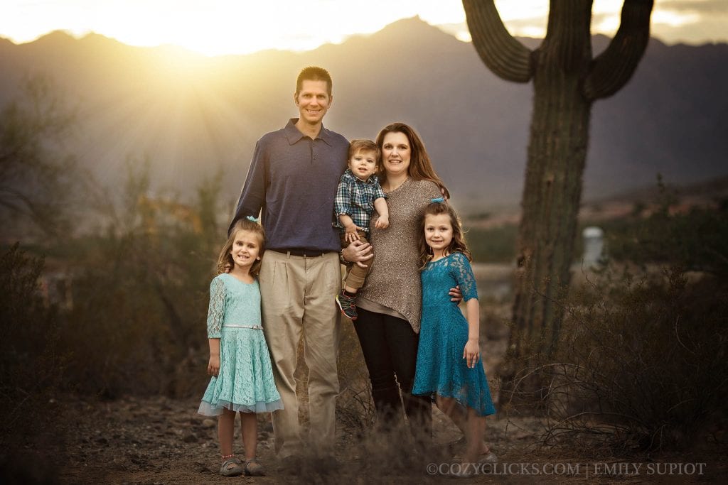 Best Family photography in Ahwatukee at sunset