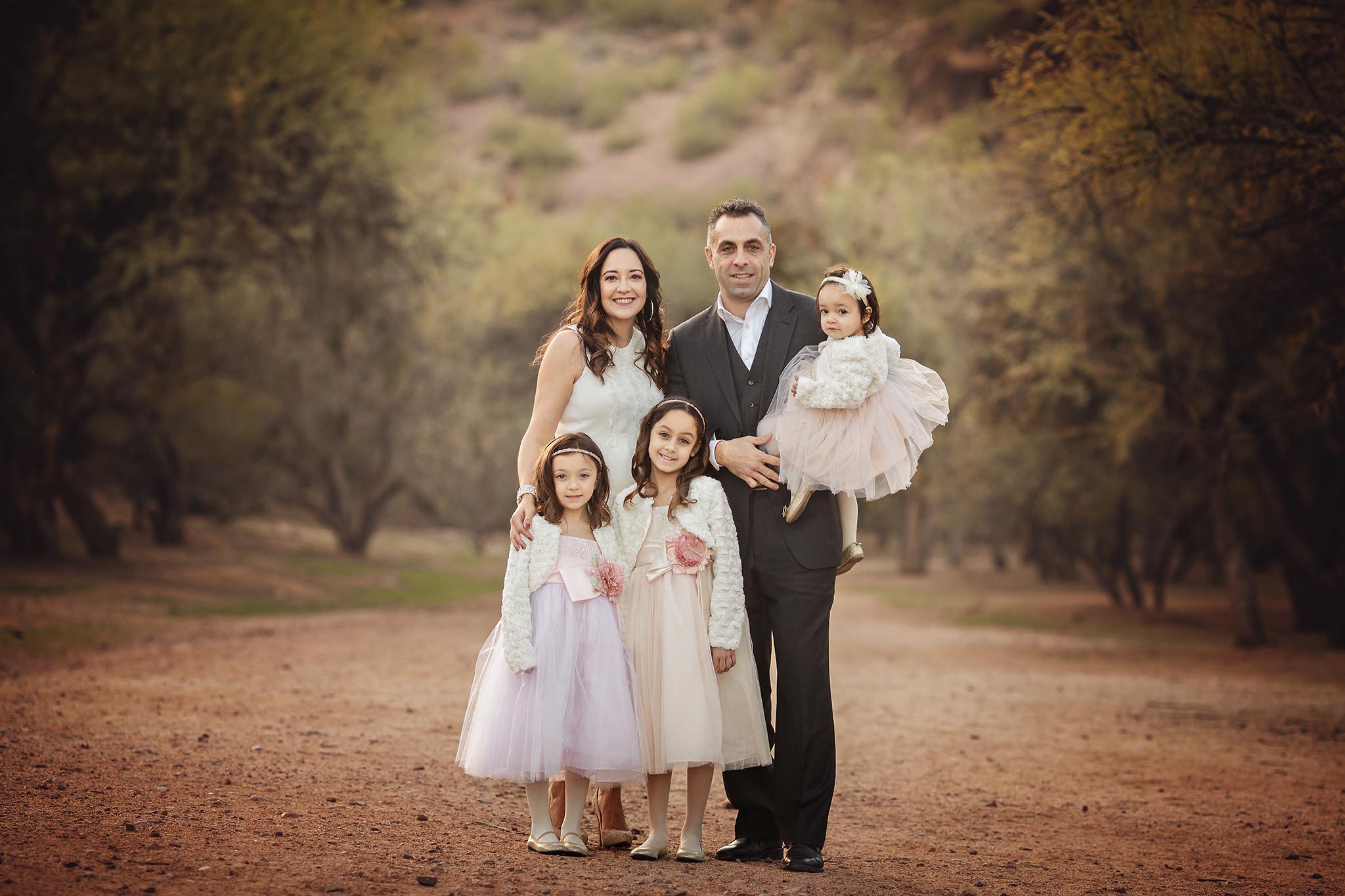 Family of 6 photography at Coon Bluff in Phoenix, AZ