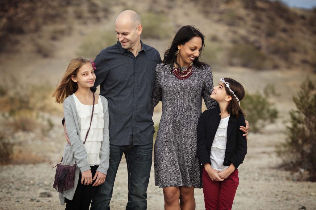 Family photography at Scorpion gulch in central Phoenix