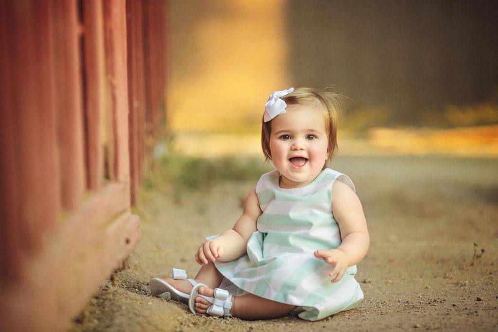One year old portrait at Manistee Ranch Park in Glendale, AZ