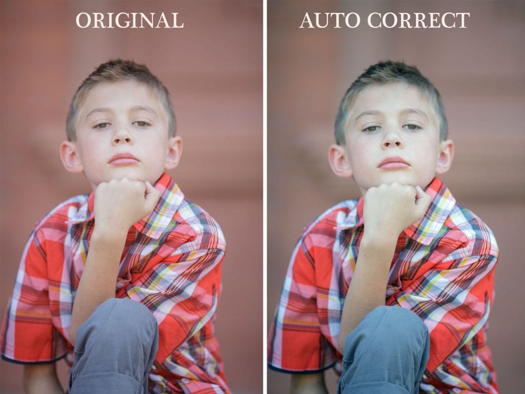 How to use the auto correct tool in Photohsop