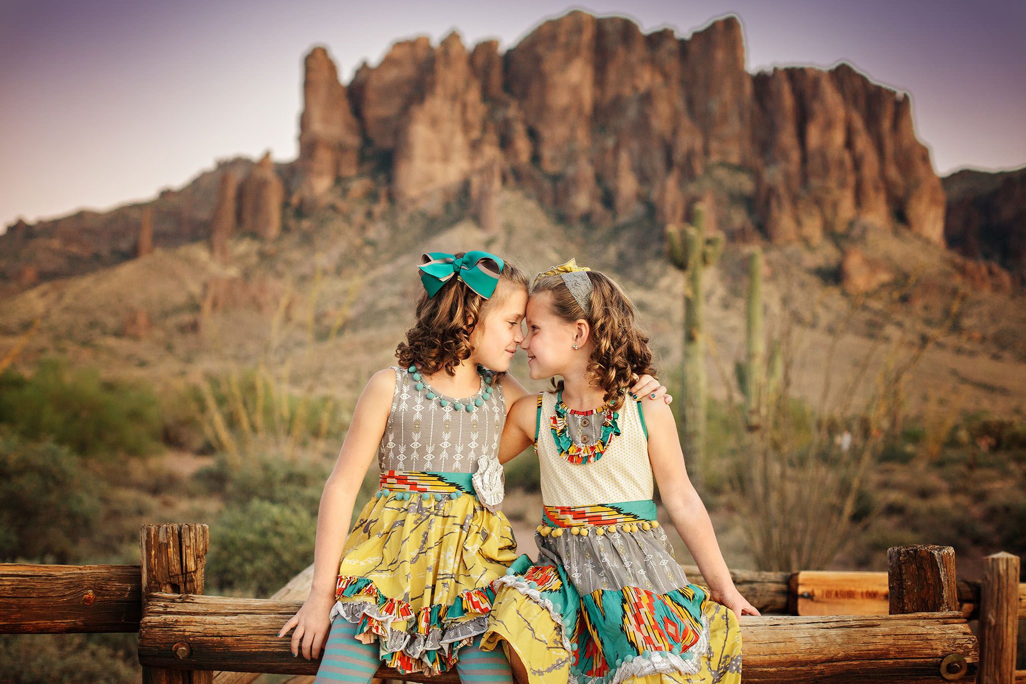 Child photography at Superstition Mountain at the Lost Dutchman State Park
