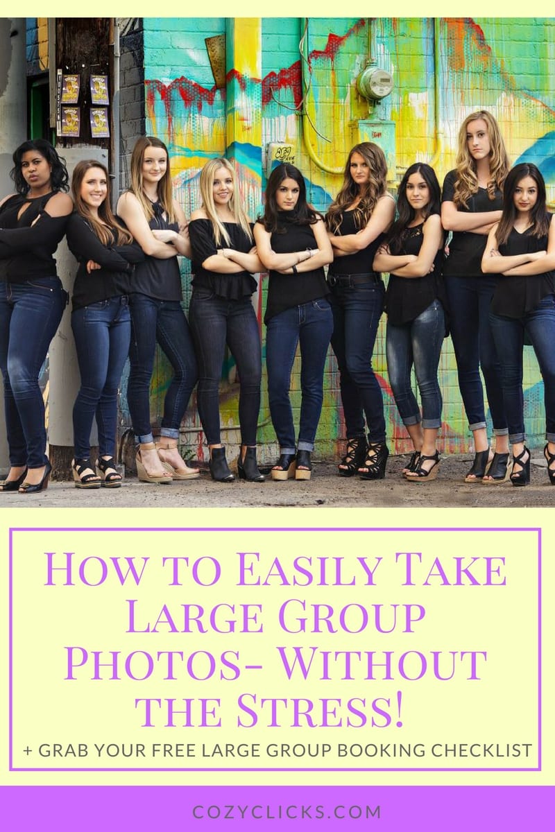 Tricks and tips for photographers on how to take photos of large groups. Photo tips for large group portraits.
