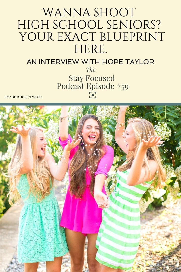 Learn how to shoot high school senior photography! Easy tips and tricks from Hope Taylor!