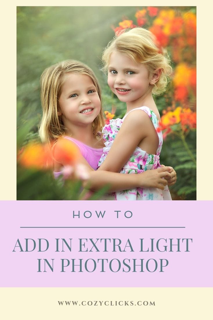 How To Add in Extra Light to your photos using photoshop
