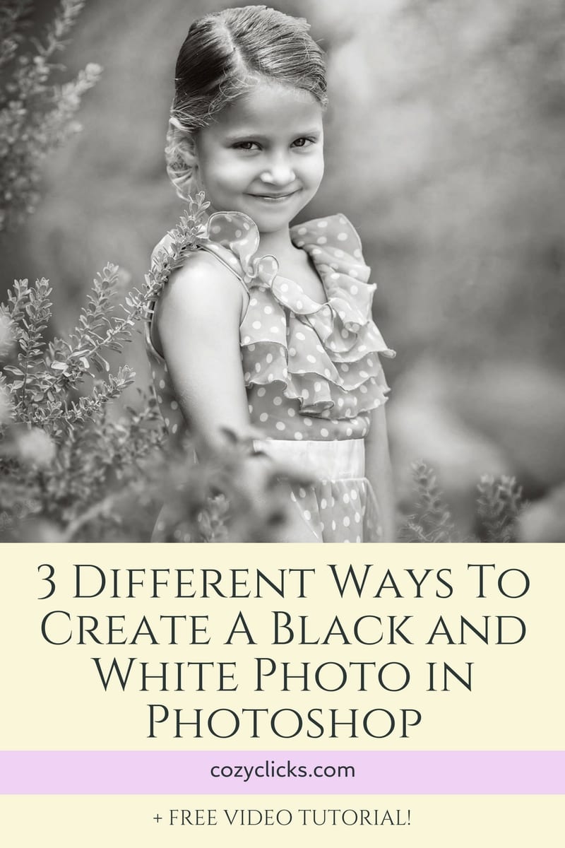 change to black and white in Photoshop