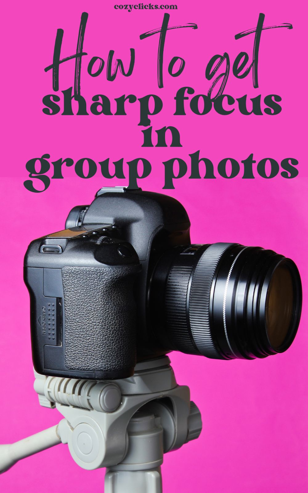 Learn easy photography tips for getting sharp focus in group photos.  Tricks for getting clear pictures when shooting families! Read here!