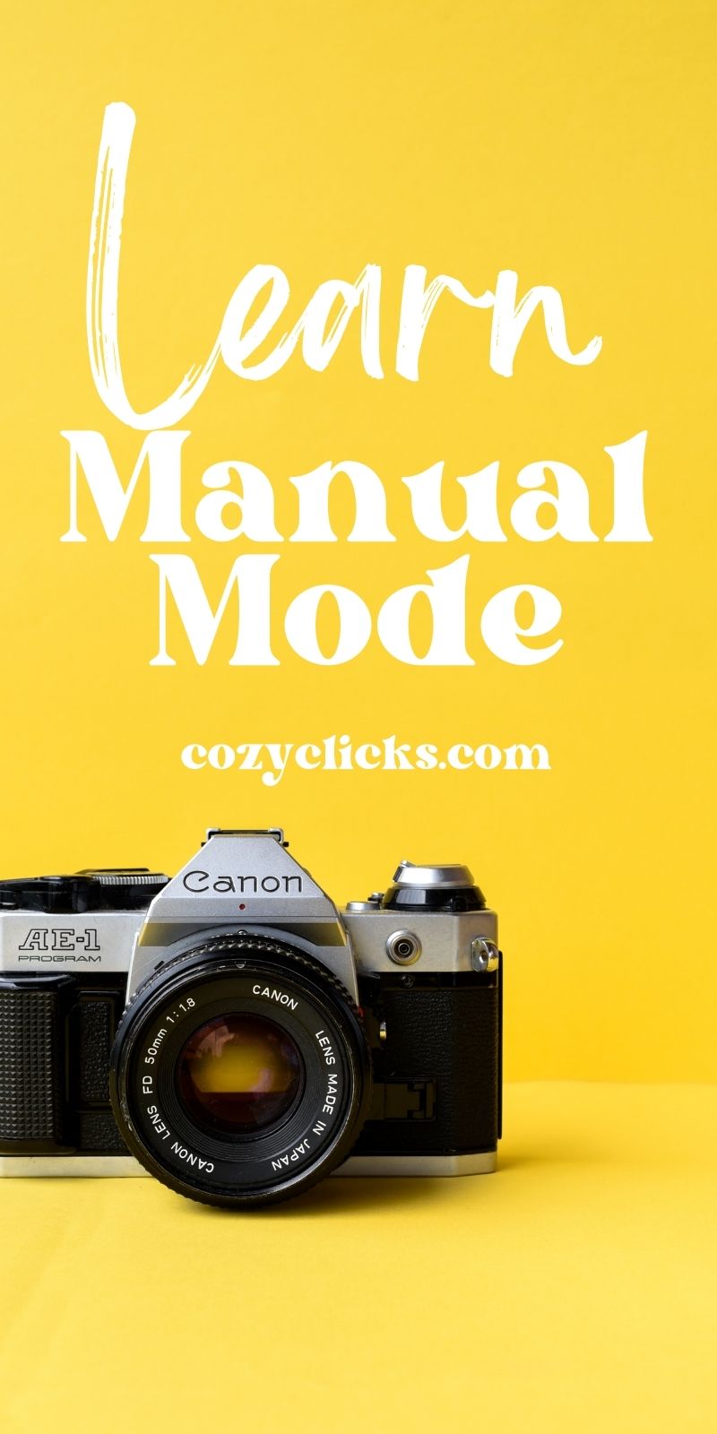 Learn how to use manual mode with your new camera! Easy to follow instructions so that you can understand manual mode and take pictures that are clear and professional looking!