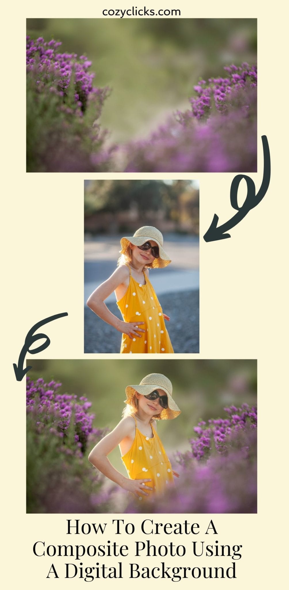 How To Create A Composite Photo Using  A Digital Background  The easy way to create a composite picture with digital backgrounds