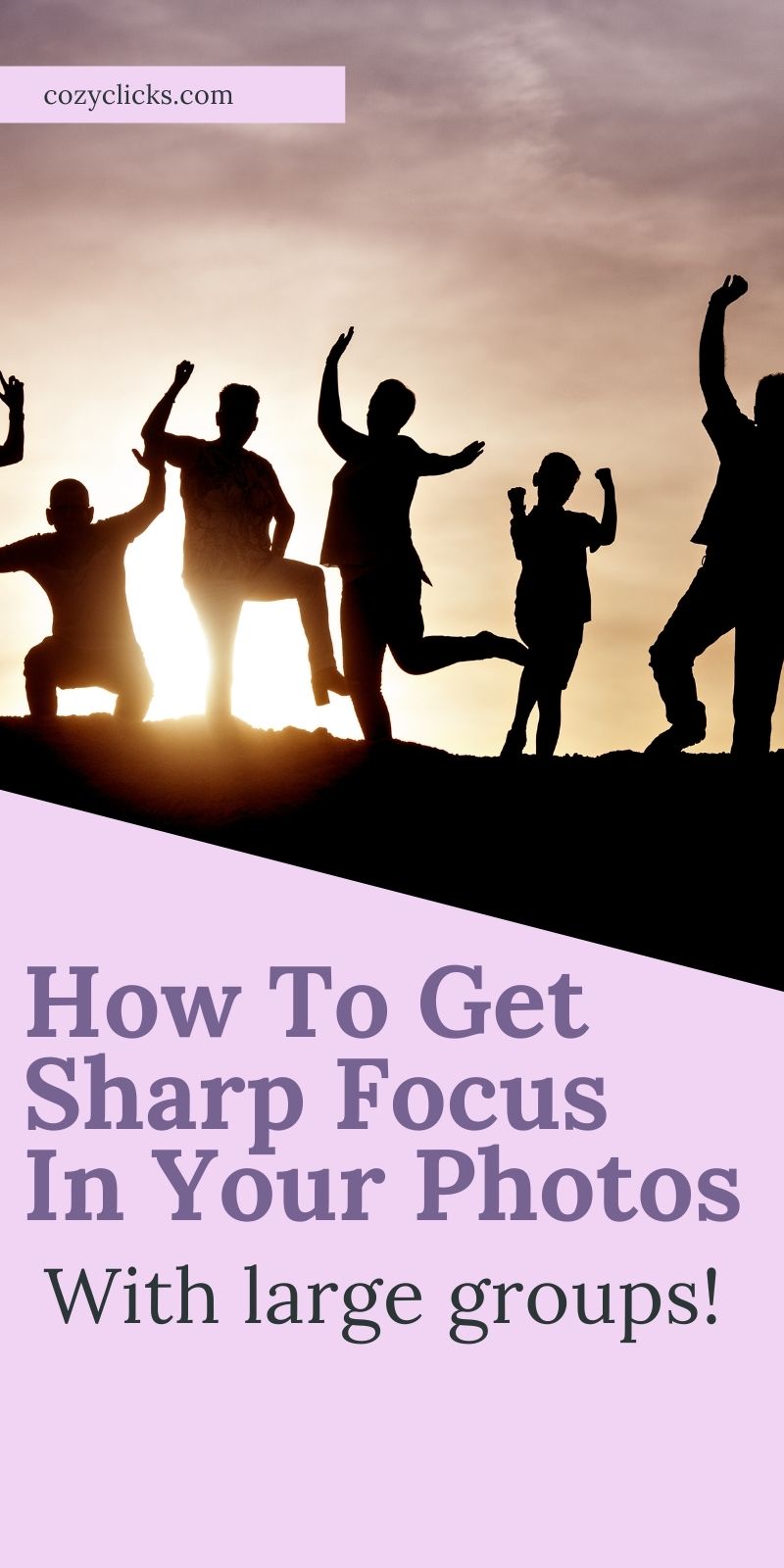 How to get sharp focus in your photos when working with large families.  Tips for tack sharp pictures when working with a lot of people.