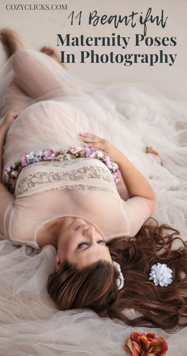 11 Beautiful maternity poses for maternity photography.  Learn photography tips for posing maternity clients.  Simple easy and beautiful maternity poses